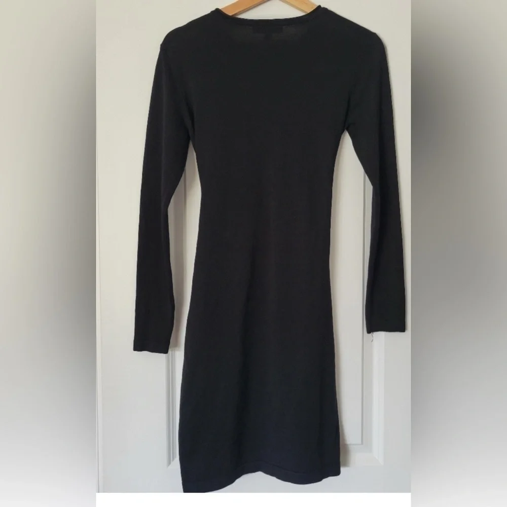 Tiana B. Classic Black Knit Dress Sz M - Picture 2 of 5